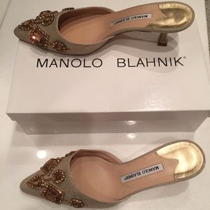 Manolo Blahnik heels.